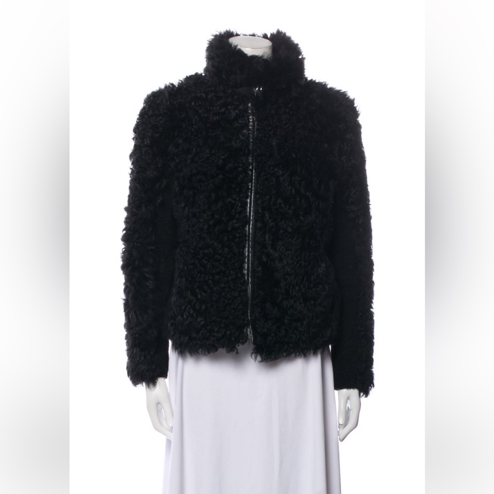 Black Fur Jacket/Coat Etoile Isabel Marant